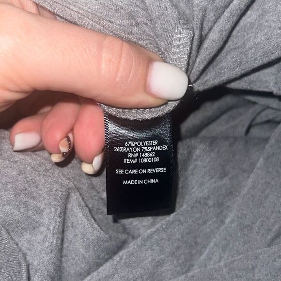 ✨Torrid Heather Gray Cold Shoulder Surplice Maxi Sz 3X Dress✨ - Picture 10 of 10